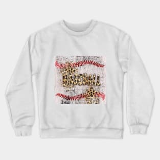 Cheetah Baseball ball Crewneck Sweatshirt